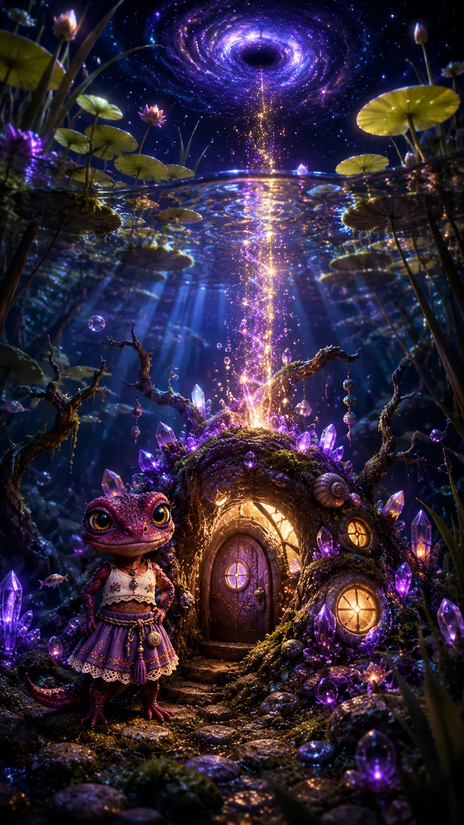 Roxie's underwater home
